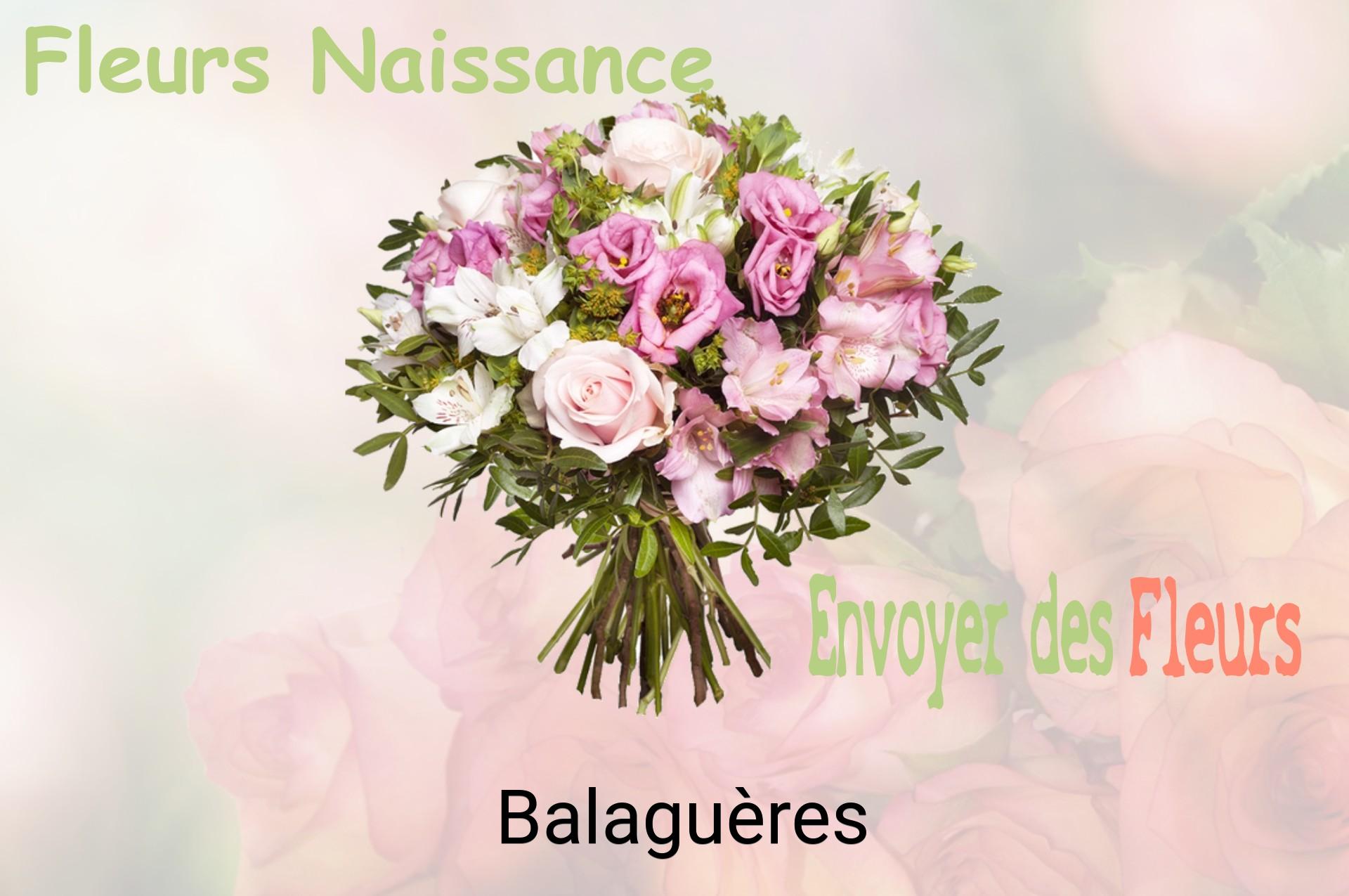 Bouquet de fleurs de naissance livré à Balaguères