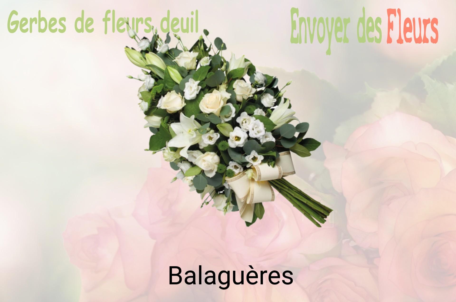 Gerbe de fleurs de deuil livrée à Balaguères